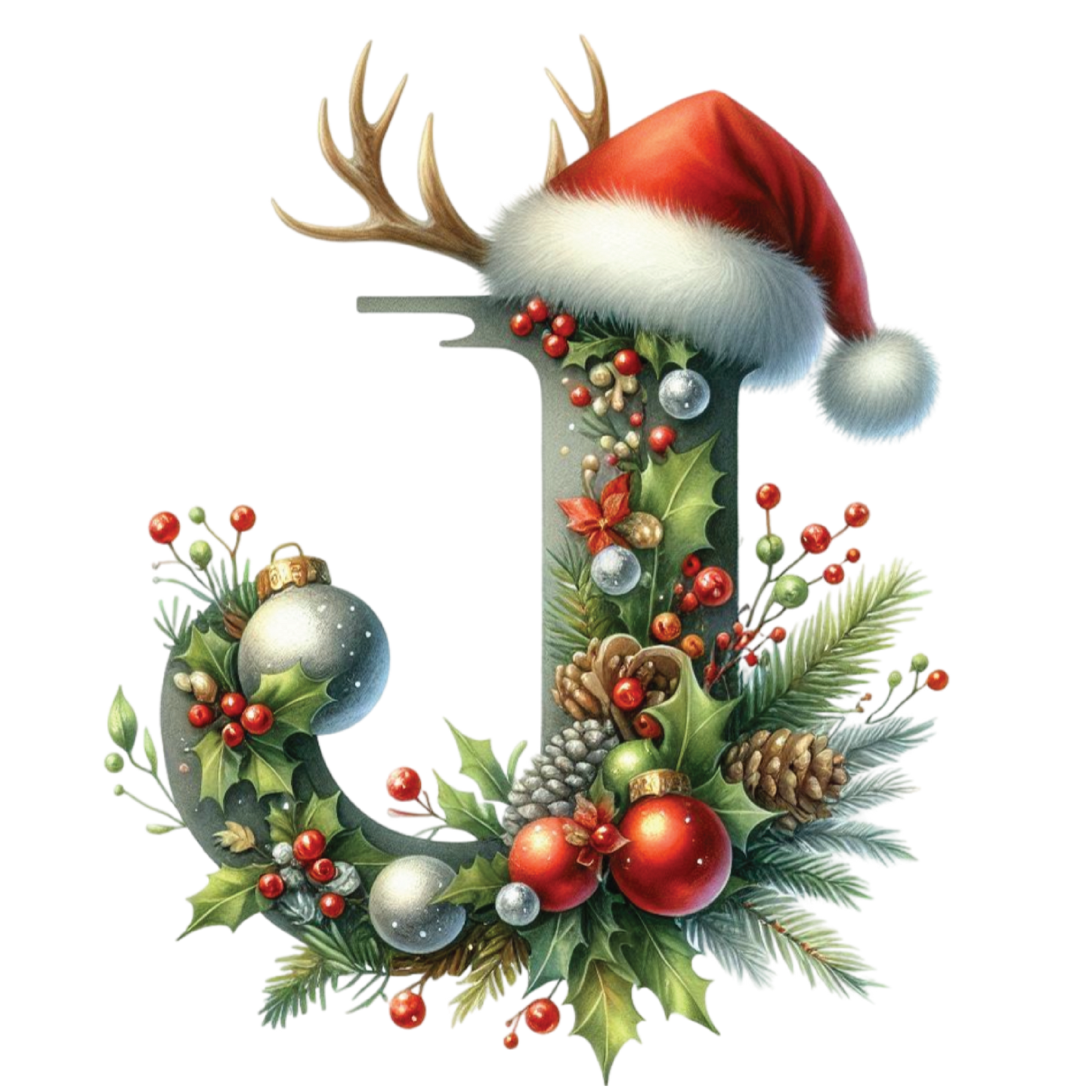 Ceramic Christmas Ornament - Xmas Alphabet (A to Z)