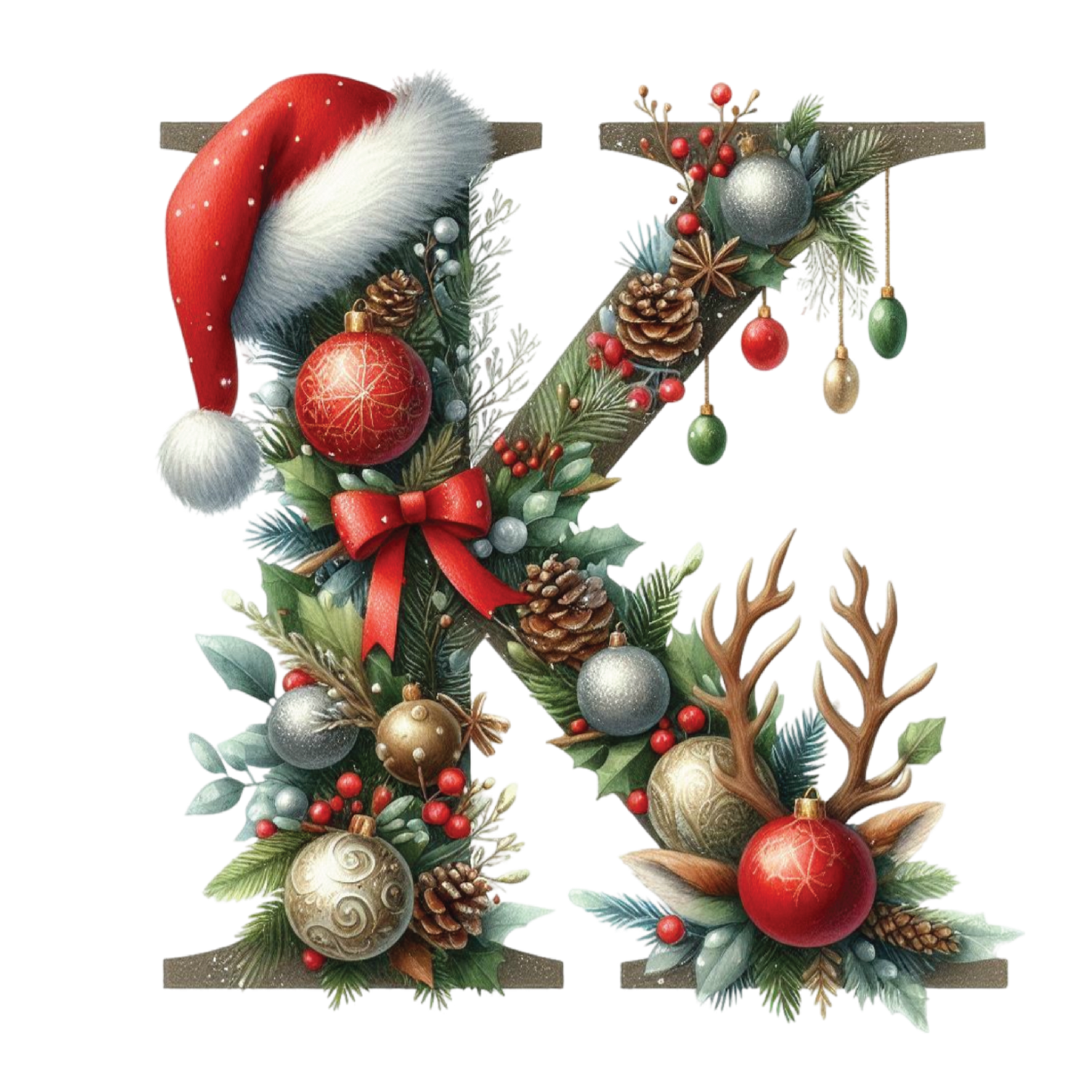 Ceramic Christmas Ornament - Xmas Alphabet (A to Z)