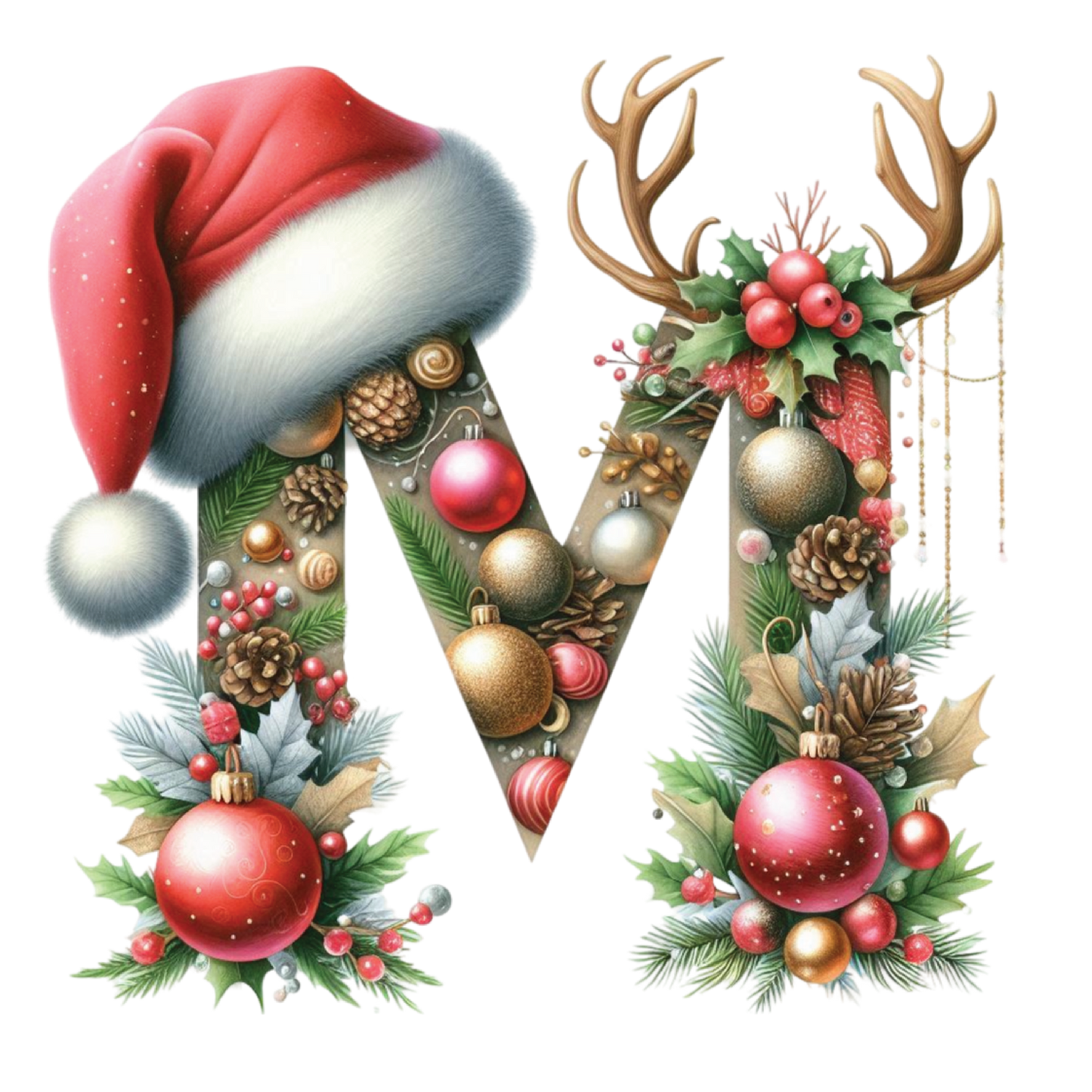 Ceramic Christmas Ornament - Xmas Alphabet (A to Z)