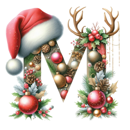 Ceramic Christmas Ornament - Xmas Alphabet (A to Z)