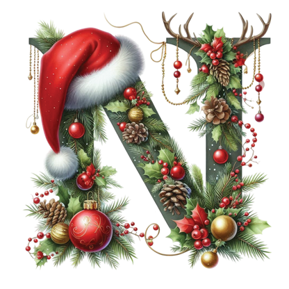 Ceramic Christmas Ornament - Xmas Alphabet (A to Z)