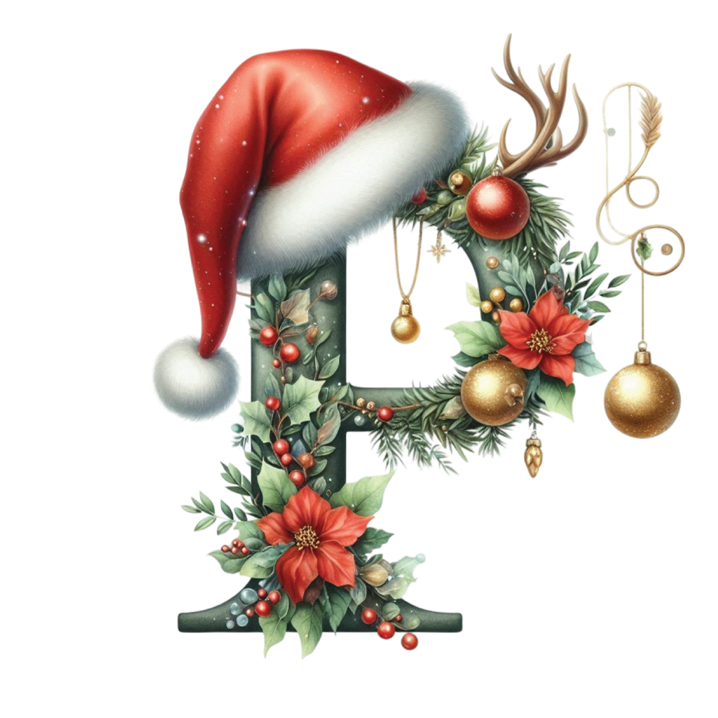 Ceramic Christmas Ornament - Xmas Alphabet (A to Z)