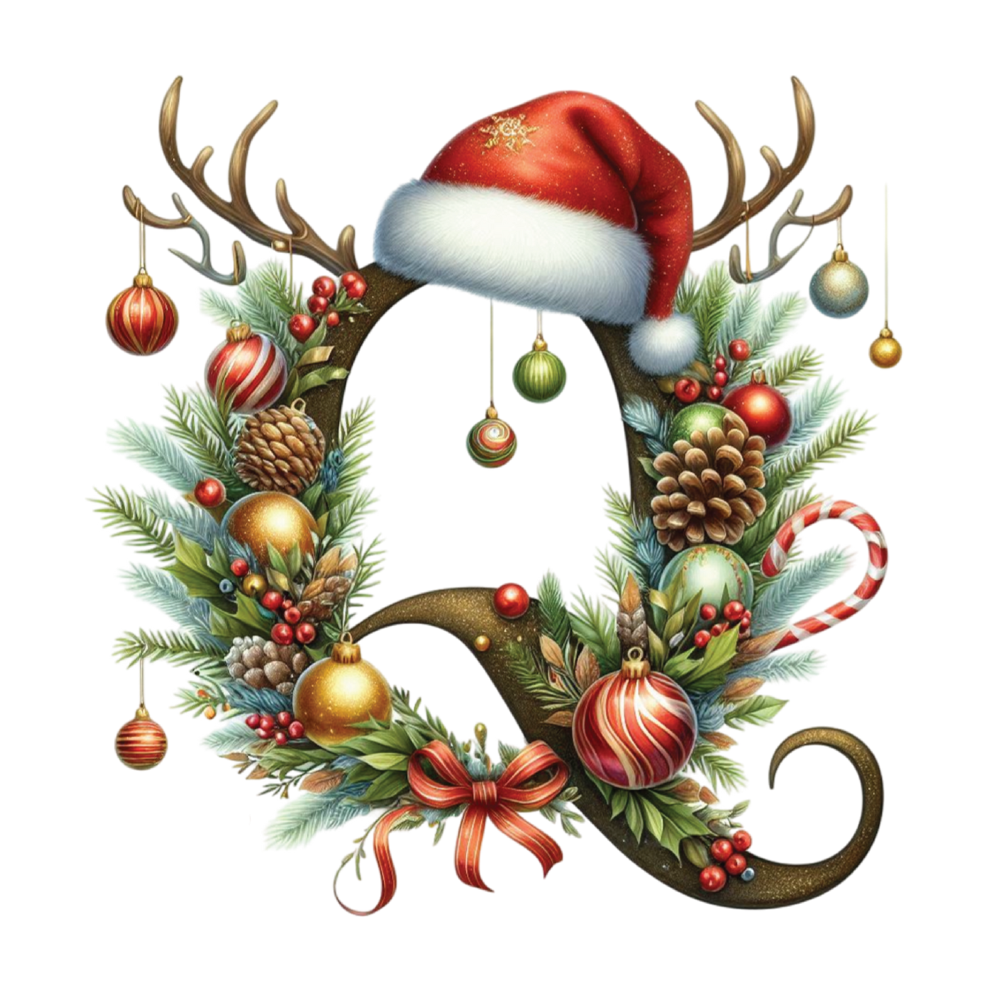 Ceramic Christmas Ornament - Xmas Alphabet (A to Z)