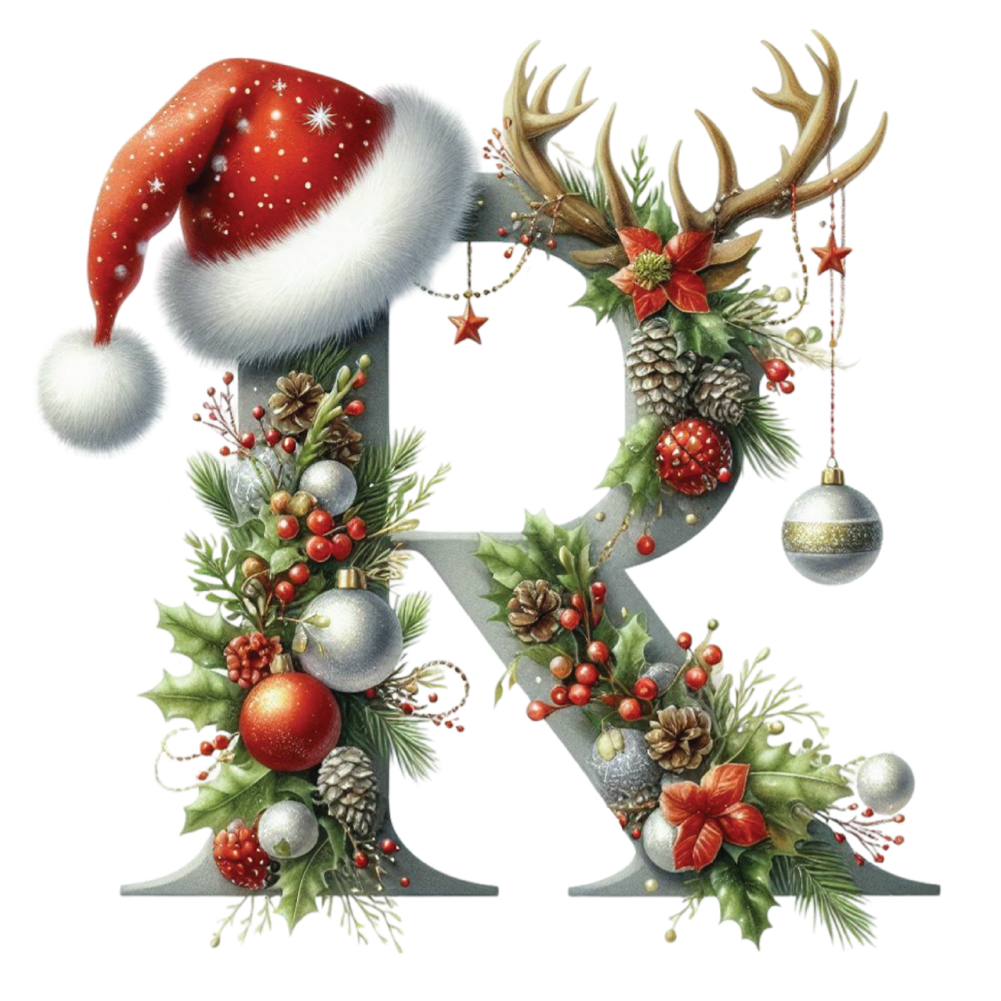 Ceramic Christmas Ornament - Xmas Alphabet (A to Z)