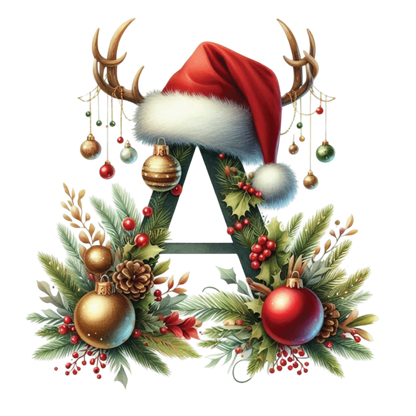 Ceramic Christmas Ornament - Xmas Alphabet (A to Z)
