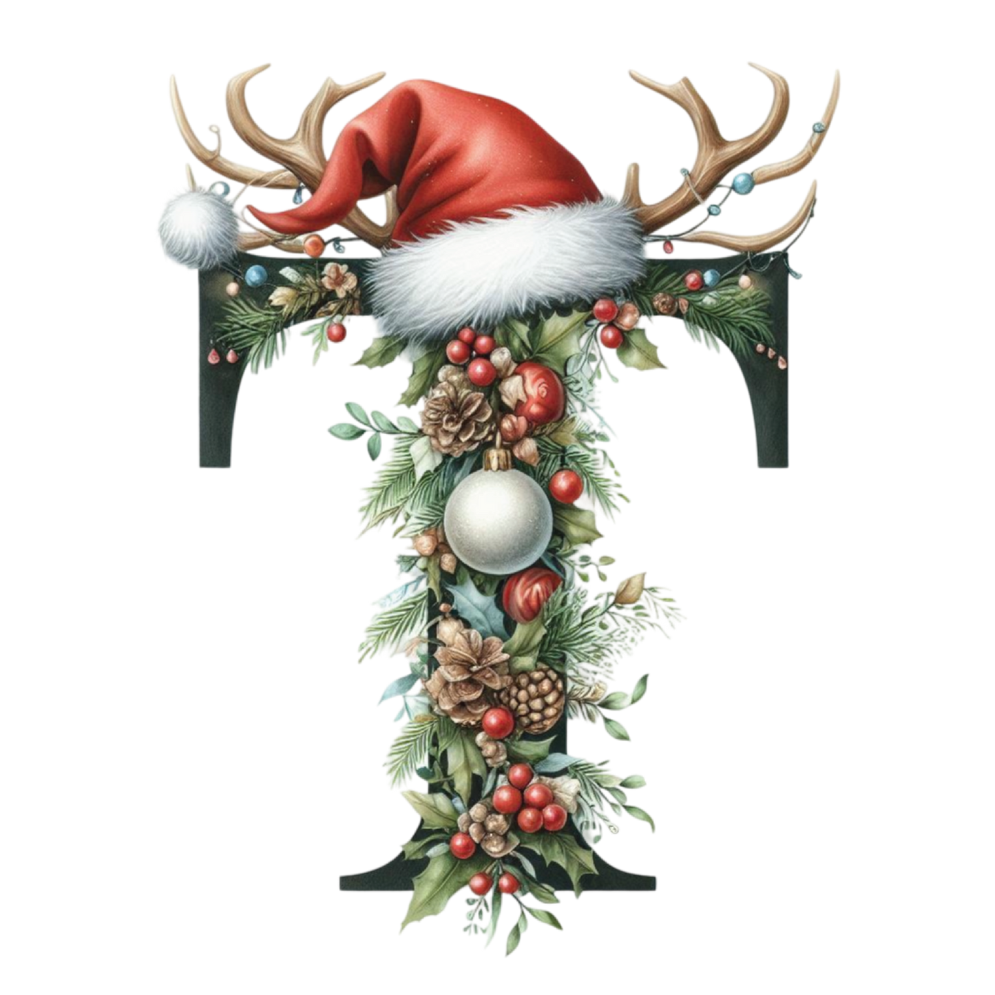Ceramic Christmas Ornament - Xmas Alphabet (A to Z)