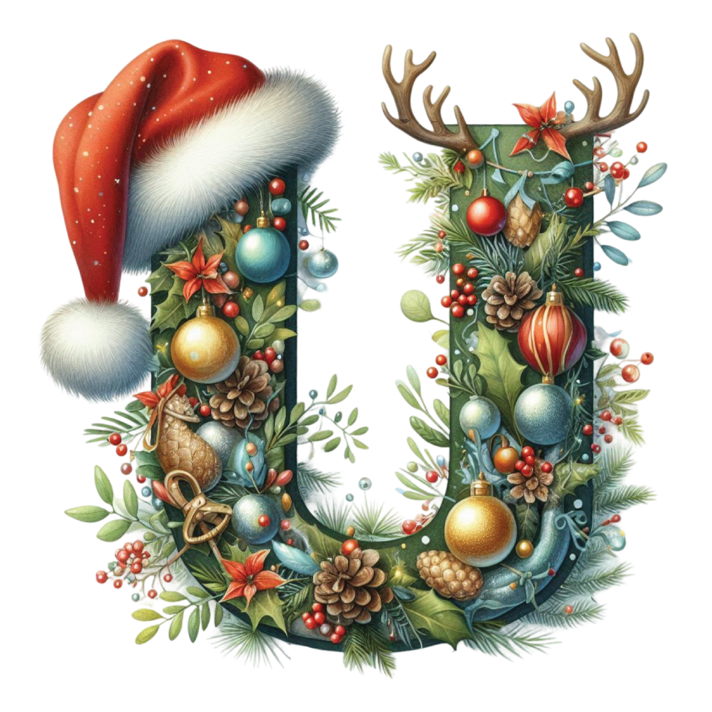 Ceramic Christmas Ornament - Xmas Alphabet (A to Z)