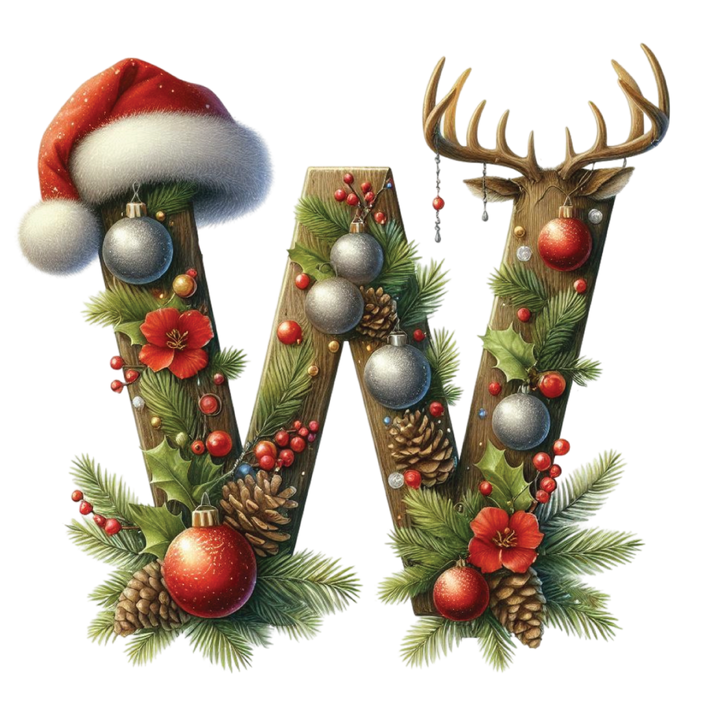 Ceramic Christmas Ornament - Xmas Alphabet (A to Z)