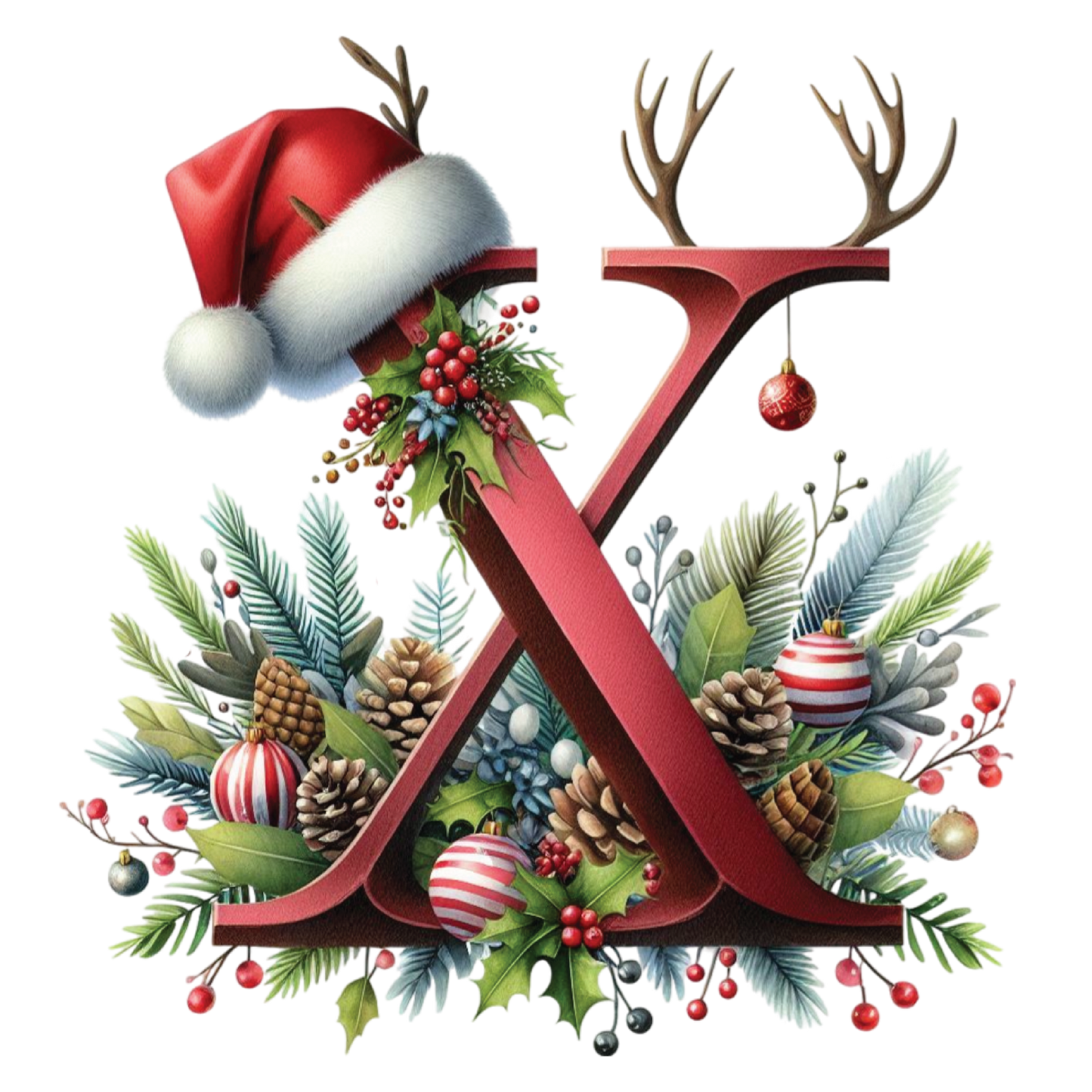 Ceramic Christmas Ornament - Xmas Alphabet (A to Z)