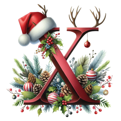 Ceramic Christmas Ornament - Xmas Alphabet (A to Z)