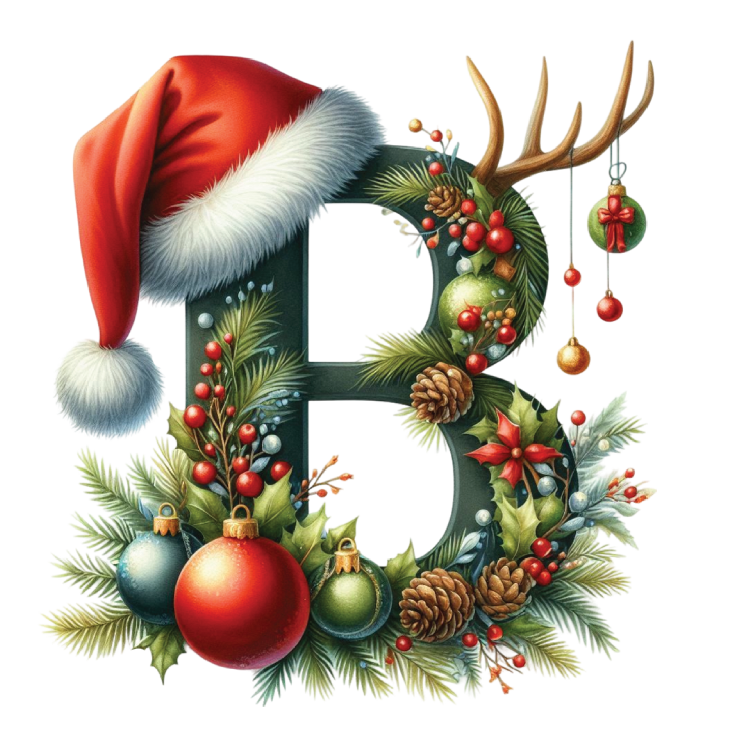 Ceramic Christmas Ornament - Xmas Alphabet (A to Z)