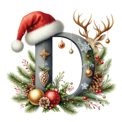 Ceramic Christmas Ornament - Xmas Alphabet (A to Z)