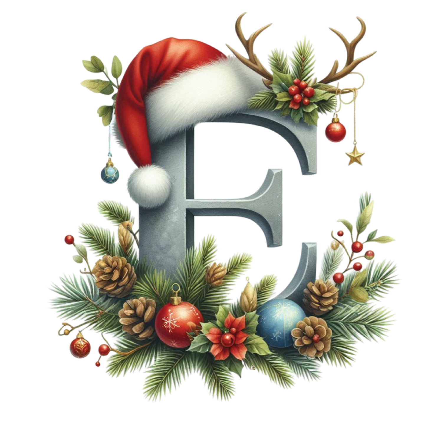 Ceramic Christmas Ornament - Xmas Alphabet (A to Z)