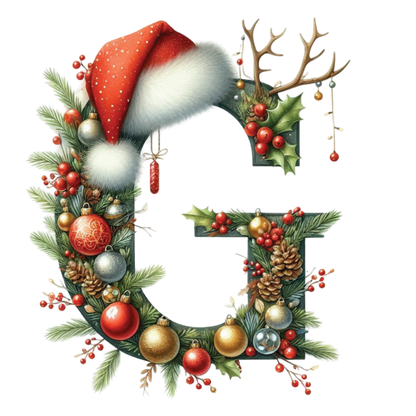 Ceramic Christmas Ornament - Xmas Alphabet (A to Z)
