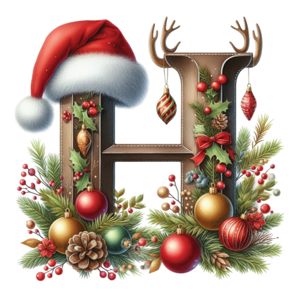 Ceramic Christmas Ornament - Xmas Alphabet (A to Z)