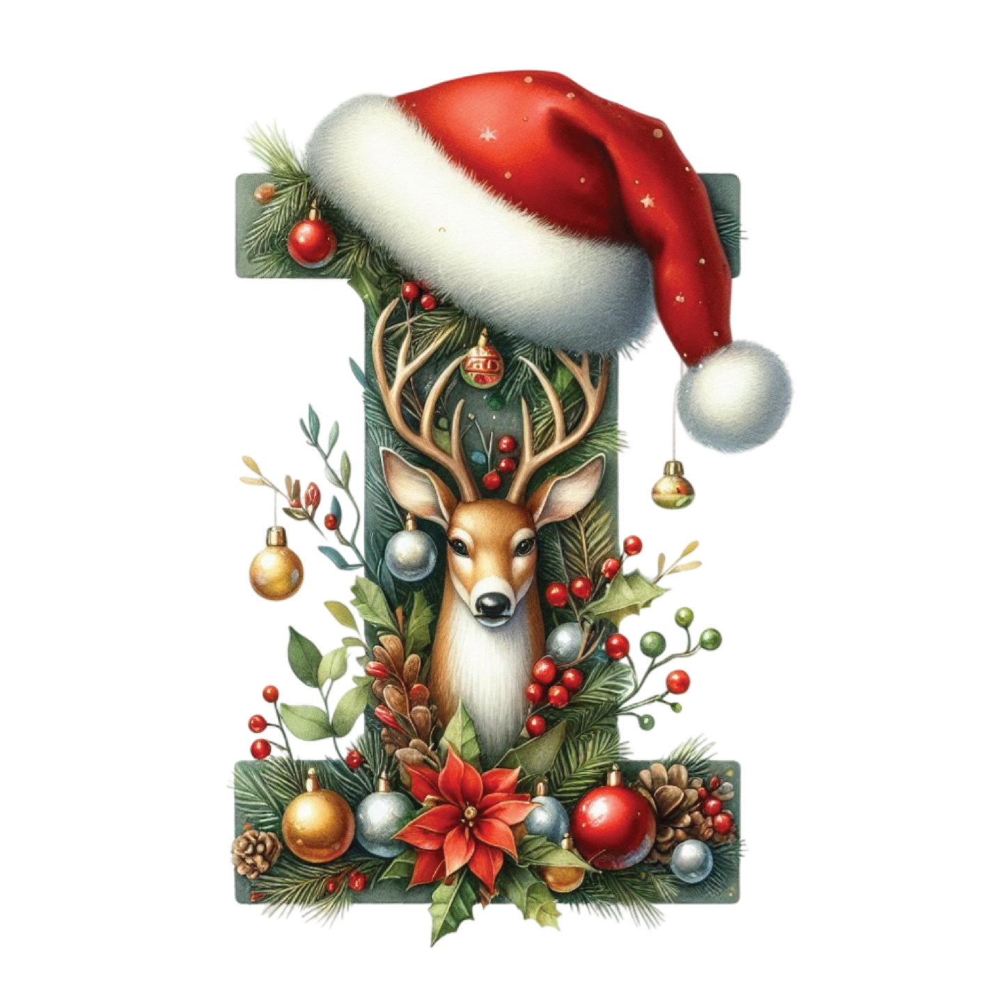 Ceramic Christmas Ornament - Xmas Alphabet (A to Z)