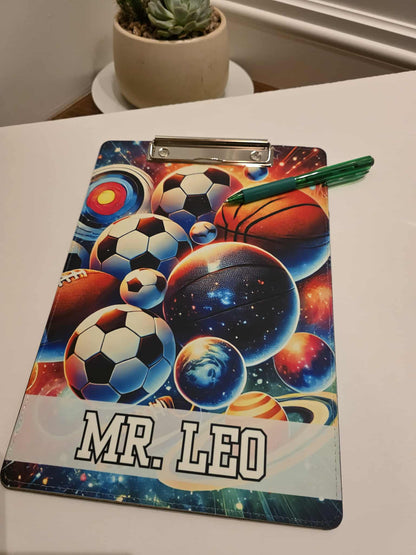 Sports Balls: Galaxy - Custom Clipboard