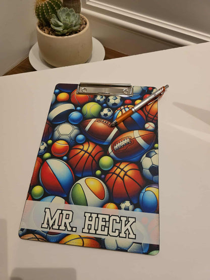 Sports Balls: Mixed - Custom Clipboard