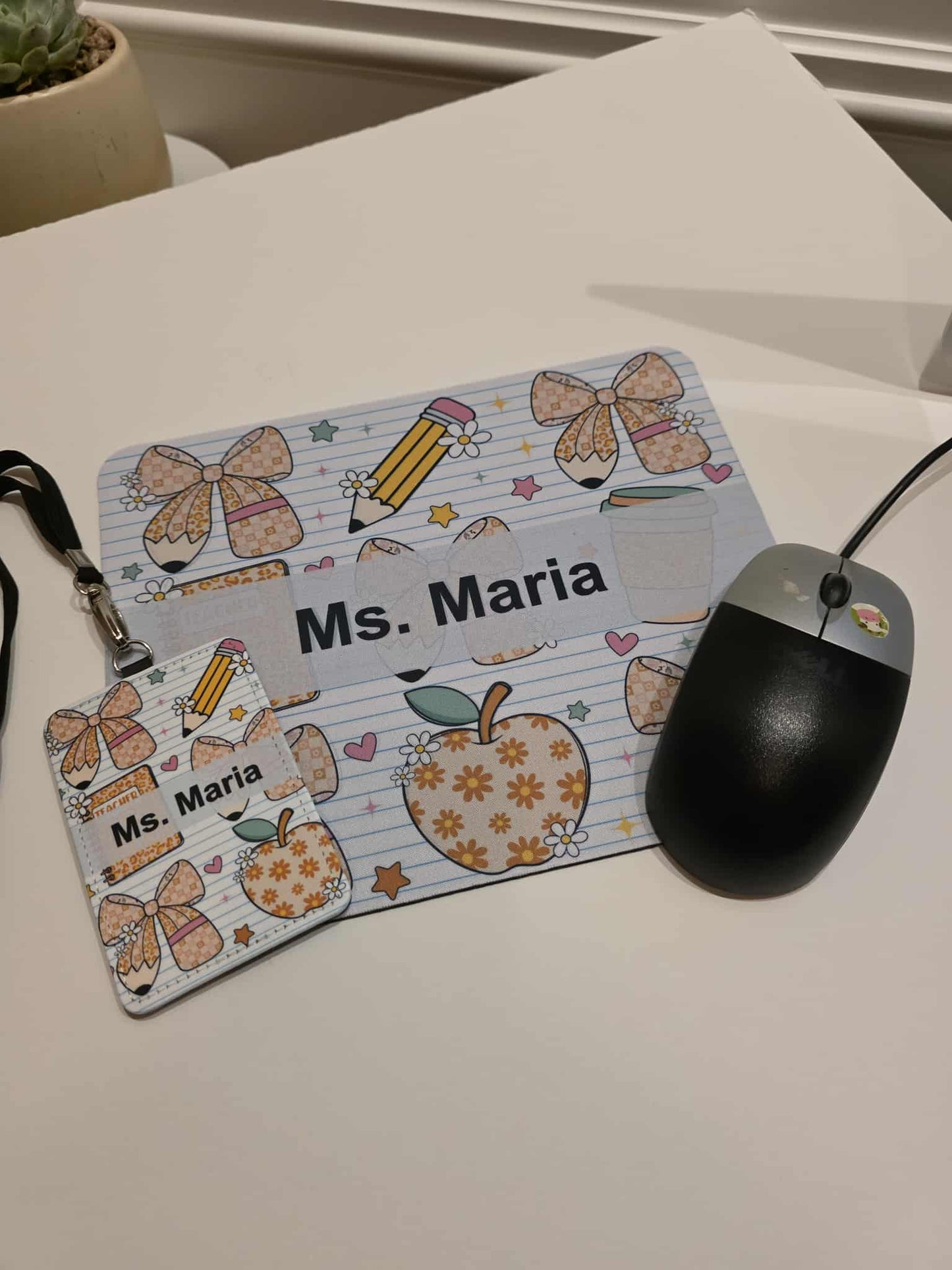 Coquette Bow Notebook - Custom Mouse Pad