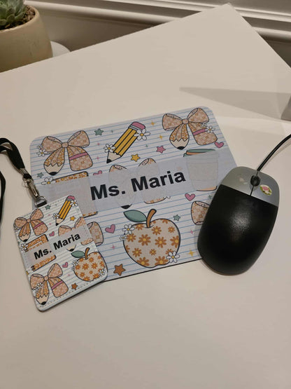 Coquette Bow Notebook - Custom Mouse Pad