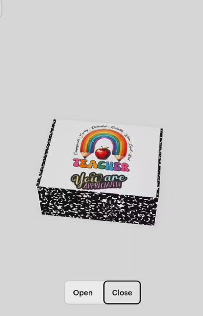 Gift Box - Composition Notebook - Teacher Appreciation - Thank You